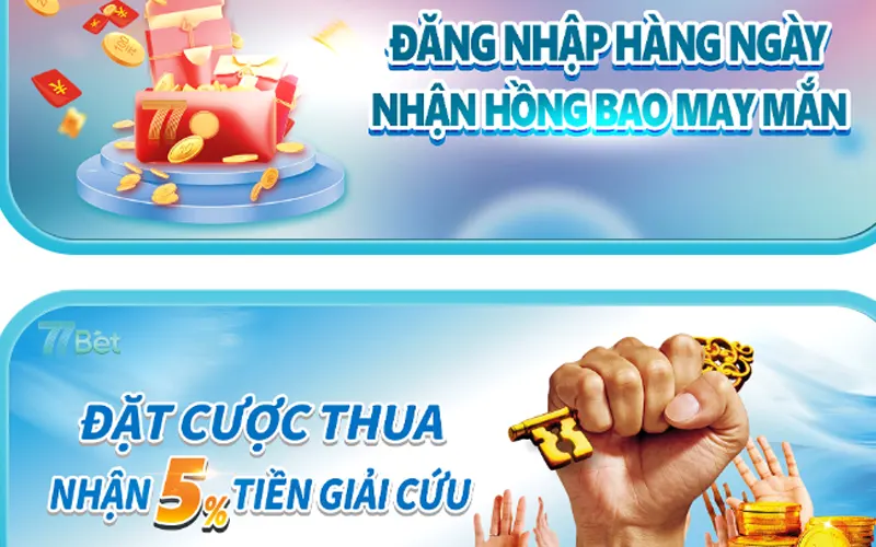 Chương trình ưu đãi thú vị tại 77bet